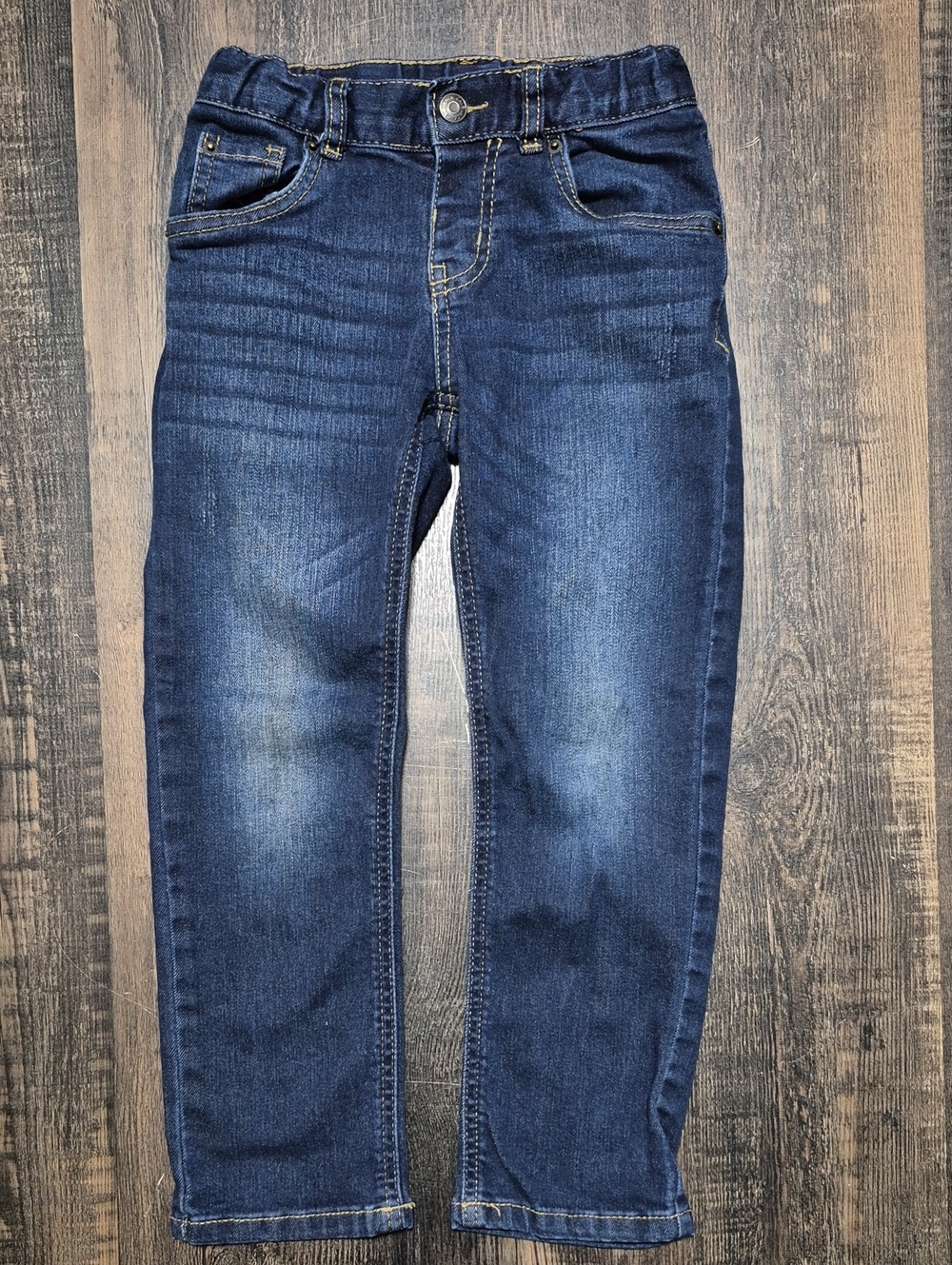 Cat & Jack Boy's Straight Dark Blue Jeans
